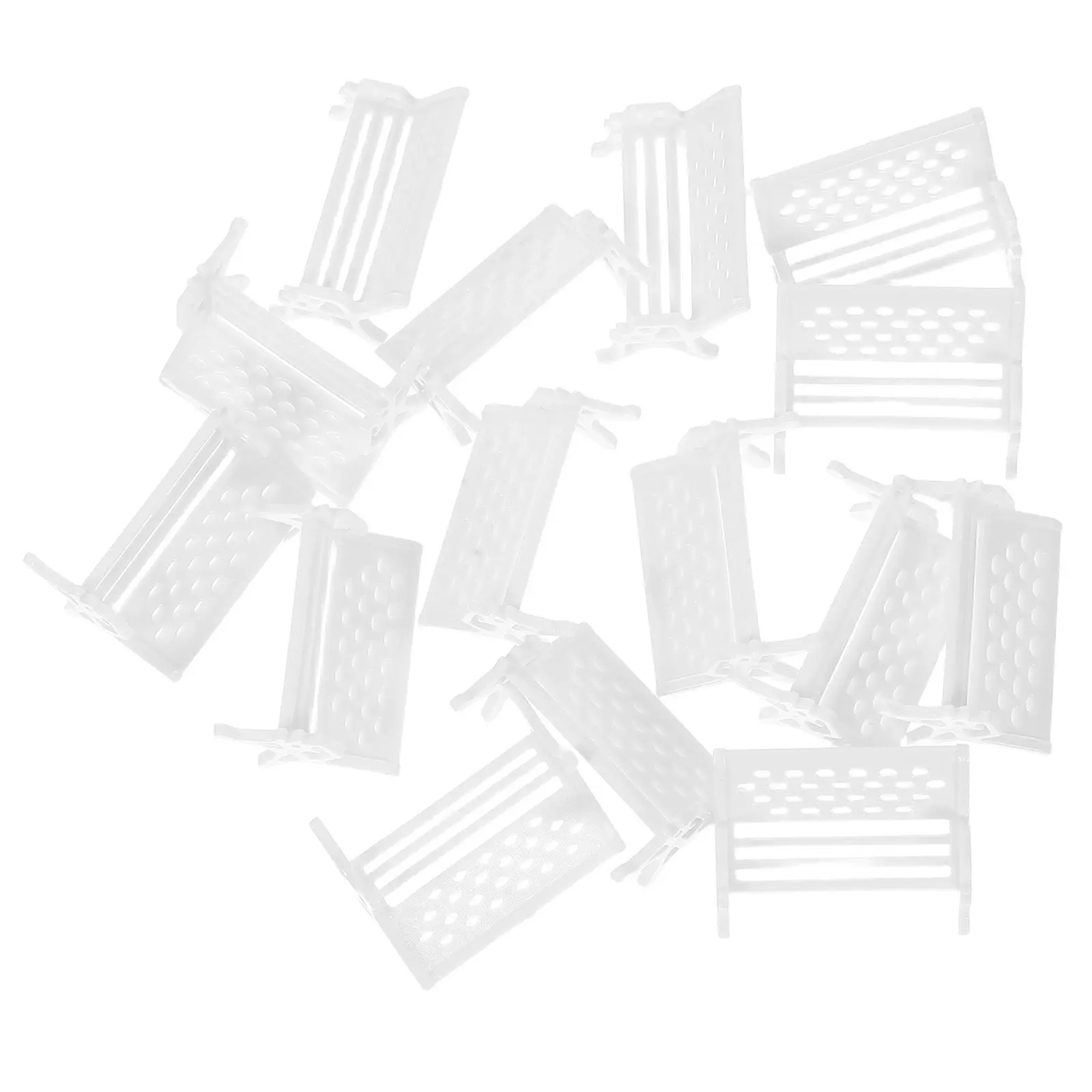 

15Pcs Mini Bench Park Bench Decorative Vivid Natural Texture Miniature House Furniture Ornament for Mini House Decor Accessories