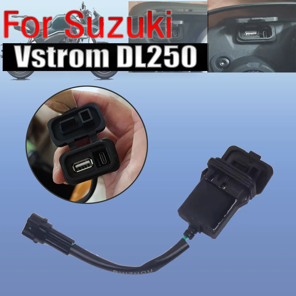 

For CFMOTO Papio SS CL XO XO1 XO2 Motorcycle Accessories USB Power Transfer Quick Interface Socket Type-C Impulse Port Charge