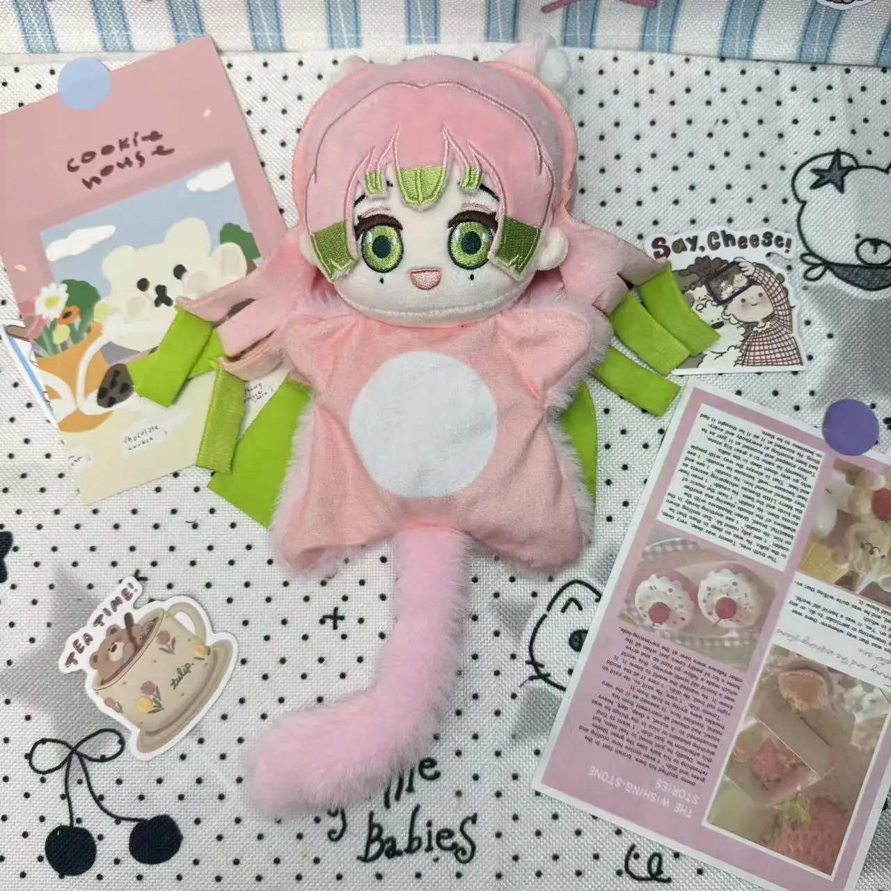 

15cm Demon Slayer Kanroji Mitsuri Agatsuma Zenitsu Tokitou Muichirou Plush Beanbag Doll Birthday Gift