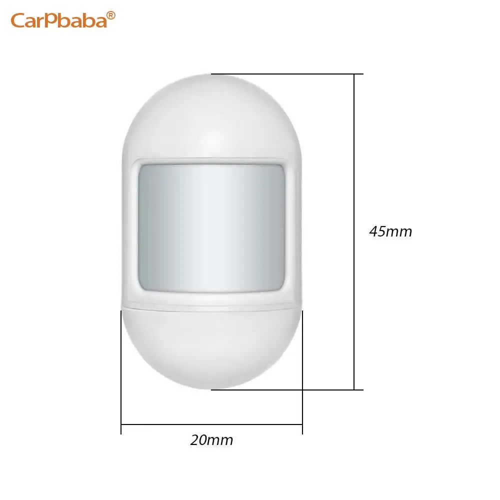 Carpbaba B77 433 Wireless Mini PIR Motion Sensor Alarm Detector With magnetic swivel base For G18 W18 Home Security Alarm System