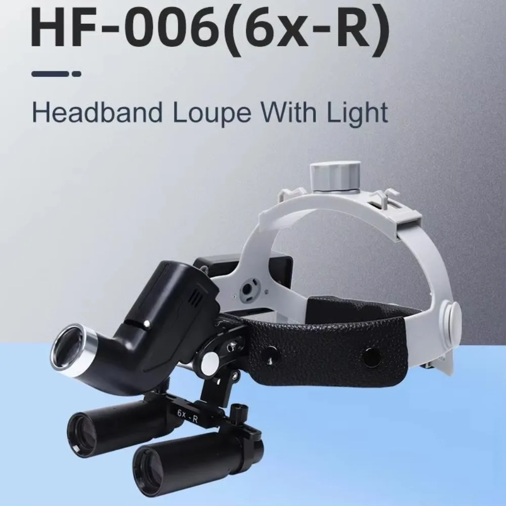 Factory Direct High Magnification Loupe with Light Electric Power Source for Dental Clinics ENT & Pet Surgery