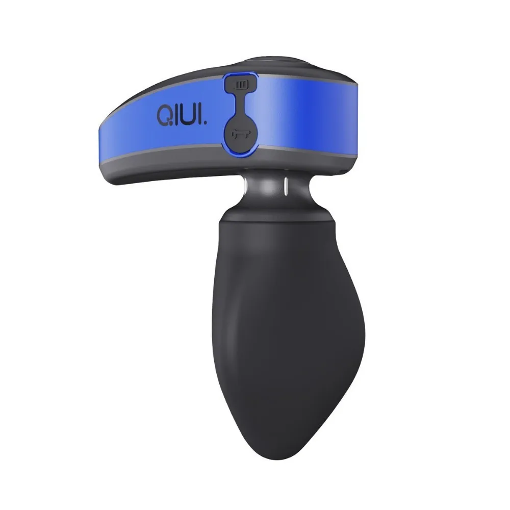 App-Controlled Inflatable Butt Plug for Men, Vibrating Anal Plug with E-Stim, Key Lock, IPX7 Waterproof, Type-C Rechargeable Toy