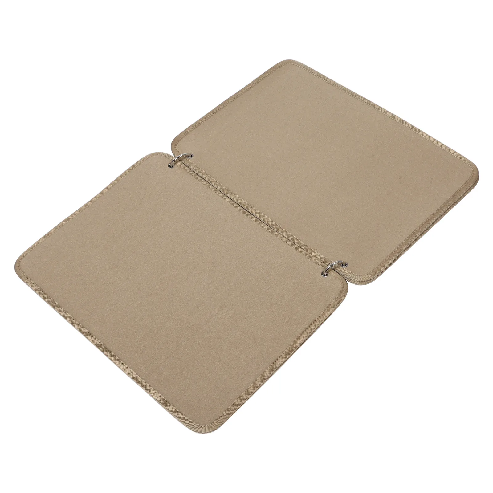 Patch Display Board Flip-Page Badge Book Binder Rings 16.5x12.6 Inch Compact Patch Organizer Hook Loop Panel Armband Id Holder