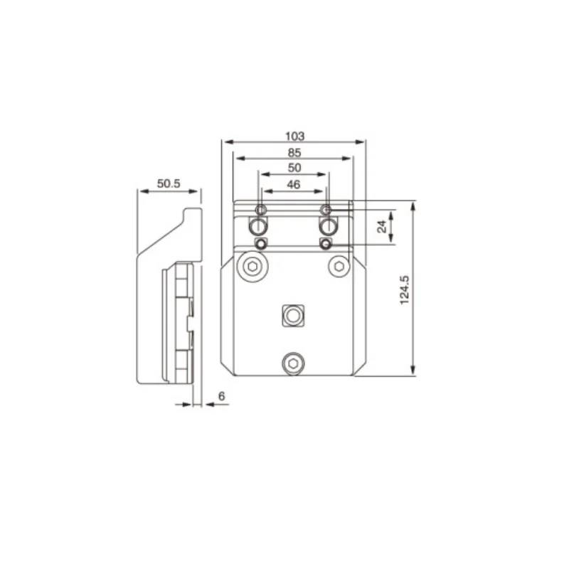 Fixed mounting head Macro 3R-266.4 wireEDM vise clamp 3R/EWORA tooling workholding pallet