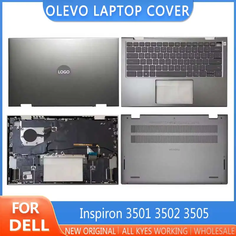 

Новинка для ноутбука Dell Inspiron 5410 5415 2 в 1 p147g, задняя крышка ЖК-дисплея, передняя панель, верхняя Подставка для рук, нижняя подставка, петли для клавиатуры