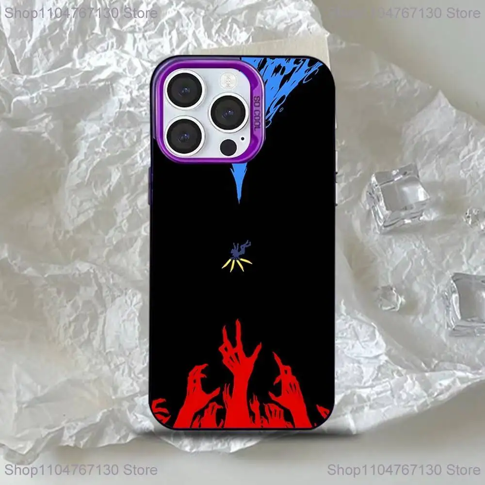 حافظة هاتف U-Ultrakill لهاتف iPhone 16,15,14,13,12,11,Mini,Pro,SE,MAX غطاء سيليكون أرجواني غير لامع