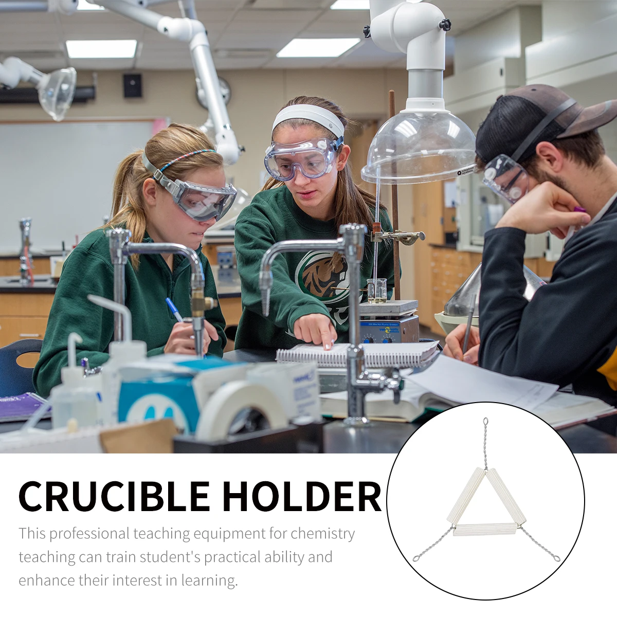 

10pcs Mud Triangular Crucible Stand High Quality Laboratory Teaching Equipment Crucible Holder Supplies Experiment Tools Stable