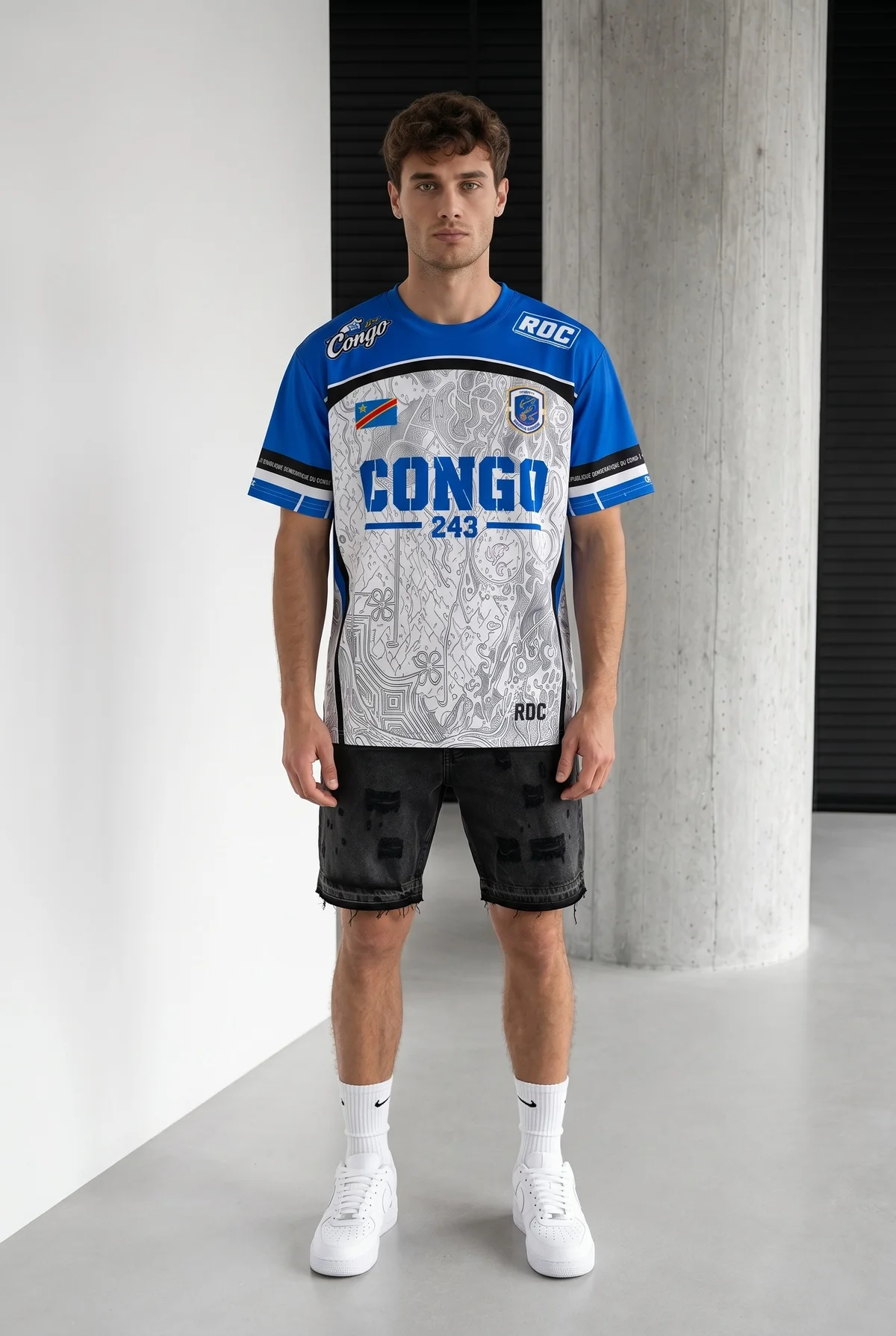 2026 New Congo Trendy Design Football Shirt for Fans, Quick Drying Leisure Sports Men's T-shirt