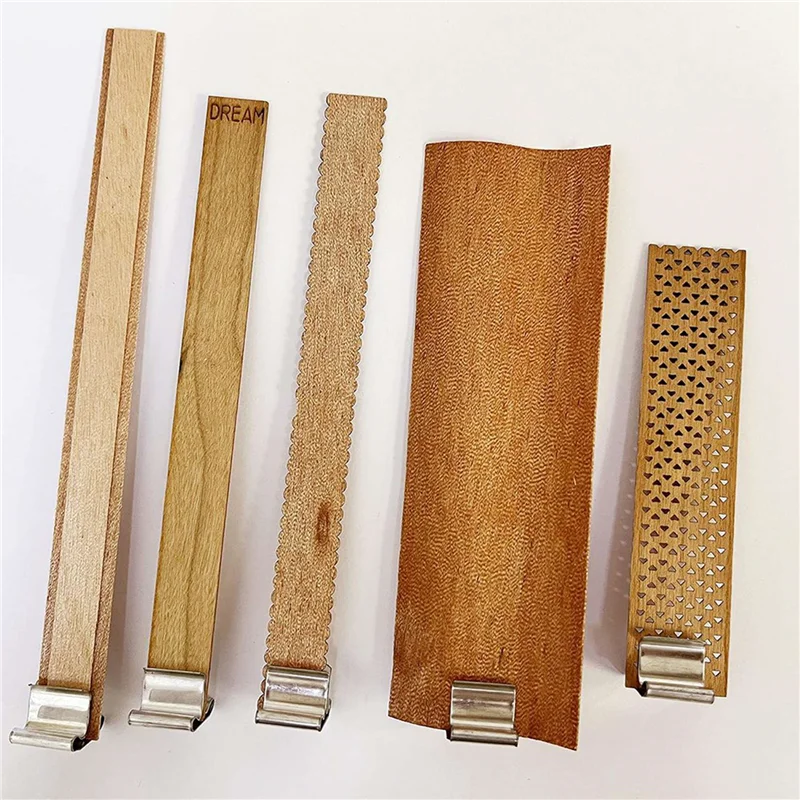 THIVN-500 PCS Metal Wick Sustainer,Wick Holder For Wood Wick Candle