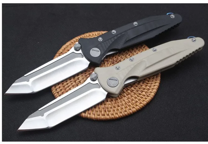 MICRO Delta Titanium Handle D2 Blade Ceramic Bearings Pocket Survival EDC Tool Camping Hunting Utility Outdoor Folding Knife