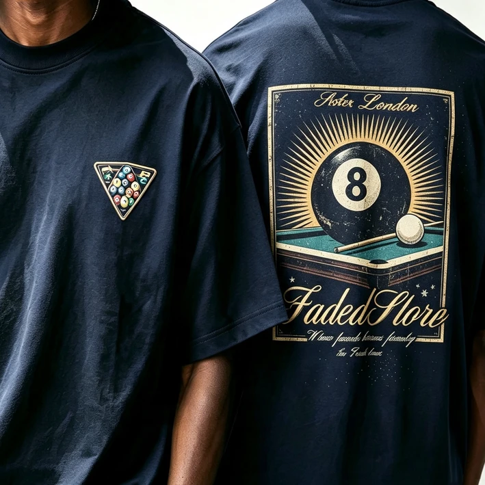 Street Fashion Poster - Men’s Retro Poster 8 Ball T