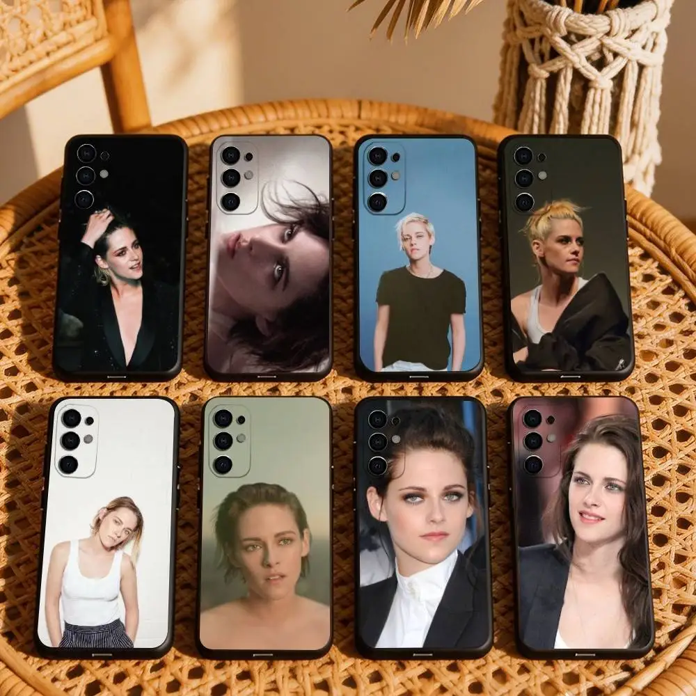 

k-Kristen S-Stewart Phone Case For Samsung S25,S24,S21,S22,S23,S30,Ultra,S20,Plus,Fe,Soft Silicone Black Cover