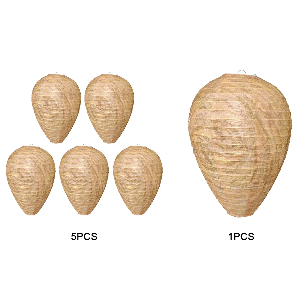 دبور عش شرك معلق دبور رادع مقاوم للماء طارد الدبابير آمنة وهمية فخ محرك خلية النحل فانوس للخارجية