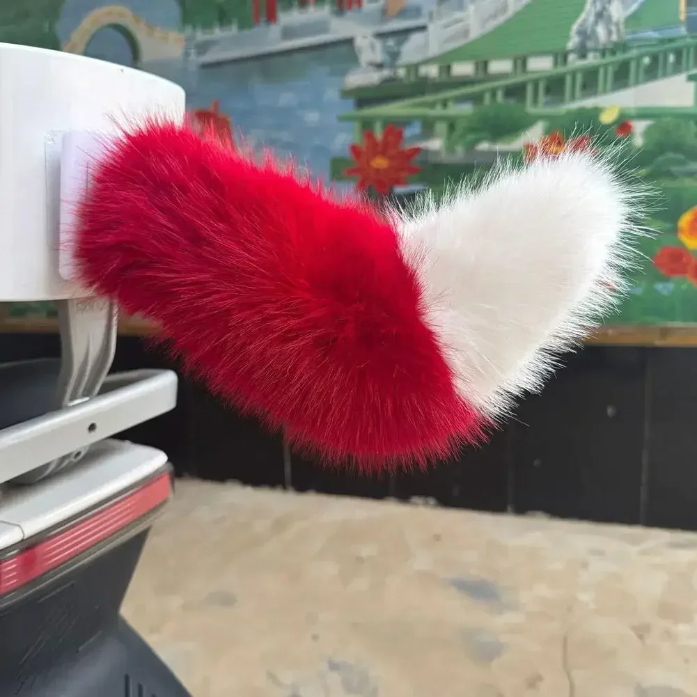 Sound-Activated Electric Plush Tail with Remote Control Moving  Swinging Decorative Tail for Car Interior Auto Accessories