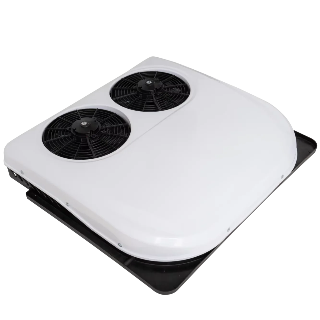 Dual Fan 12v 24v 48-72v Electric Parking Air Conditioner Heating and Cooling Two Fan Cooler for Truck Bus RV Camper Cab