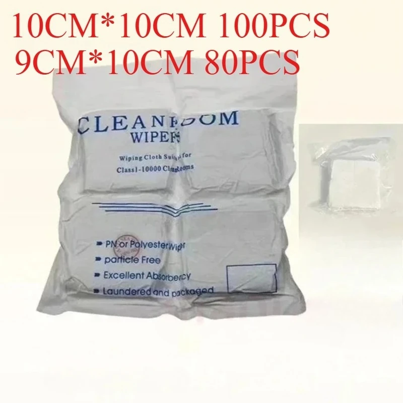 100 قطعة/الحقيبة ممسحات غرف الأبحاث غير الغبار القماش ورقة خالية من الغبار لإصلاح الهاتف المحمول #1