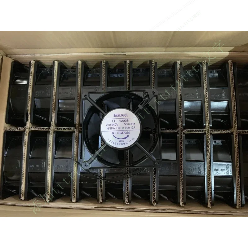 

W FOR KINGDOM LF12038 AC 220V 0.11A 120x120x38mm 2-Wire Server Cooling Fan