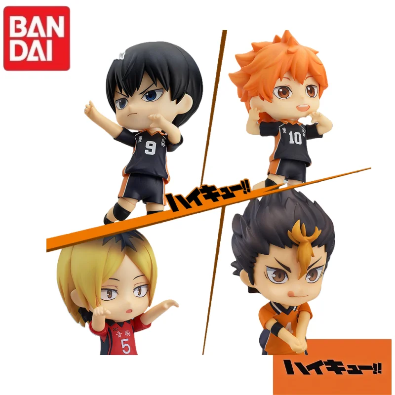 

In Stock Original Bandai Gsc Nendoroid Haikyuu!! Shoyo Hinata Kageyama Tobio Kenma Kozume Q-Version Character Model Collectible