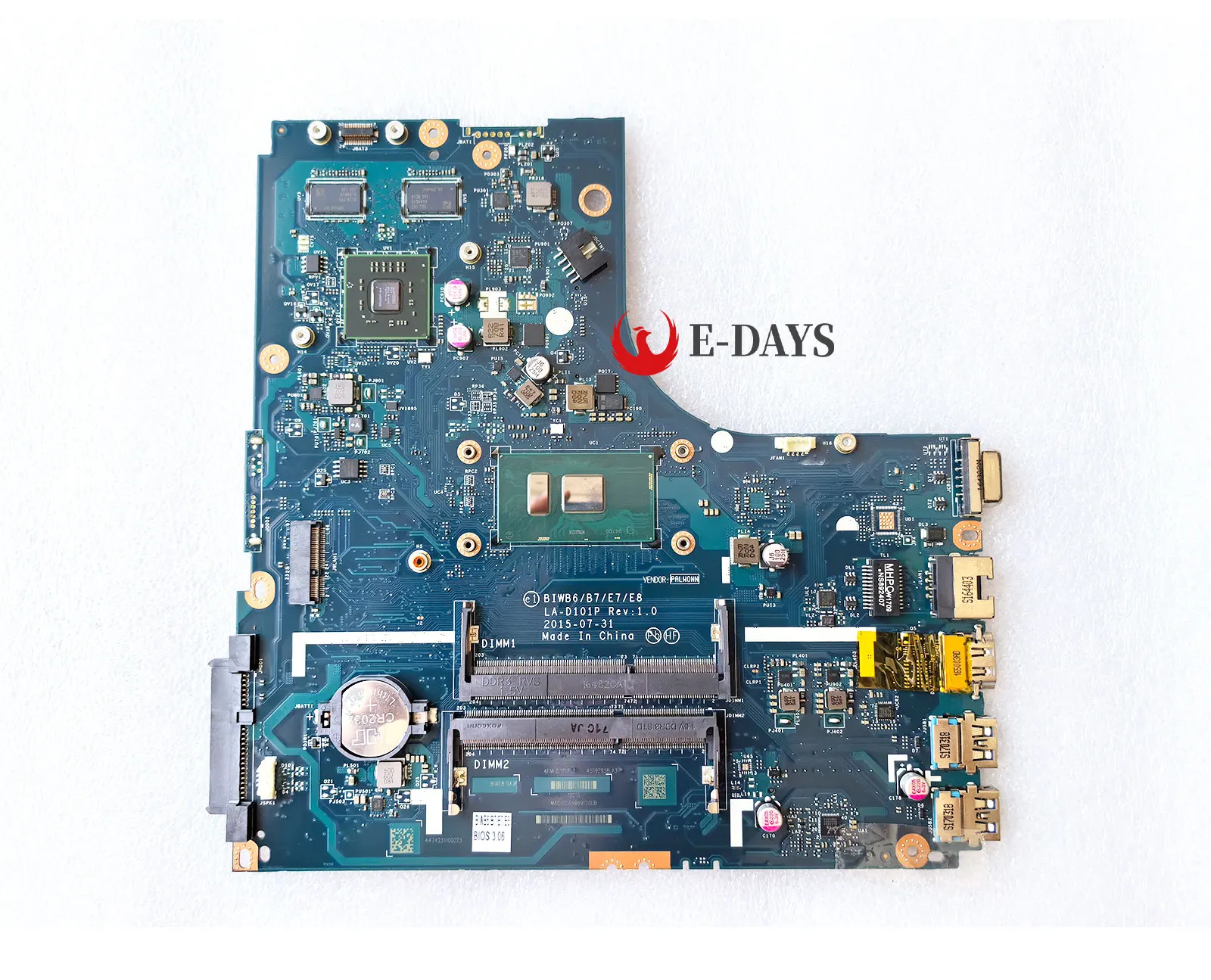 

LA-D101P For Lenovo B51-80 E51-80 Laptop Motherboard With i3-6100U i5-6200U i7-6500U GPU R5 M330 2GB 5B20K57345 5B20K57322