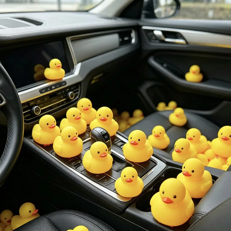 30PCS Rubber Duck Toys, Squeaky Swimming Ducks, Classroom Prizes, Car Home Decorations, Gifts and Collectible Ornaments