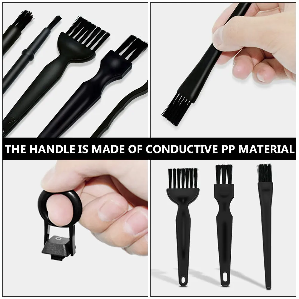 Cleaning Brush Key Puller Set Keyboard Tools Laptop PA Bristles PP Handle Dust Free Temp Resistance PCB Dirt Remover Static