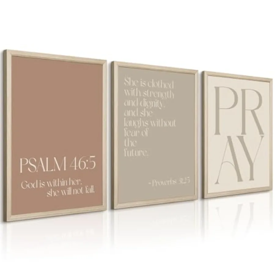 

Настенный декор с библейскими стихами, картины на холсте, минималистичные религиозные постеры, вдохновляющие принты, современная живопись