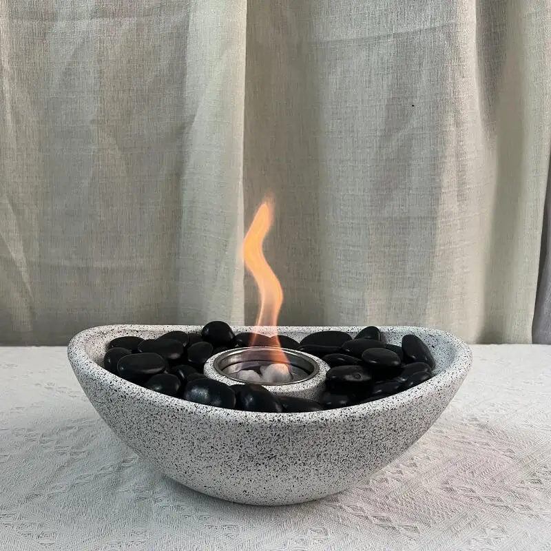 Precio de fábrica, chimenea de etanol de mesa independiente para interiores, diseño moderno, quemador de biocombustible, mesa para fogones, bioetanol Fi