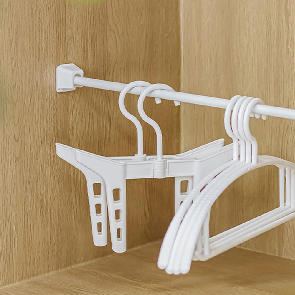 

2 Pcs Curtain Rod Brackets Sturdy Plastic No Hole Drilling Adjustable Shower Hooks Black Finish Decorative Hardware