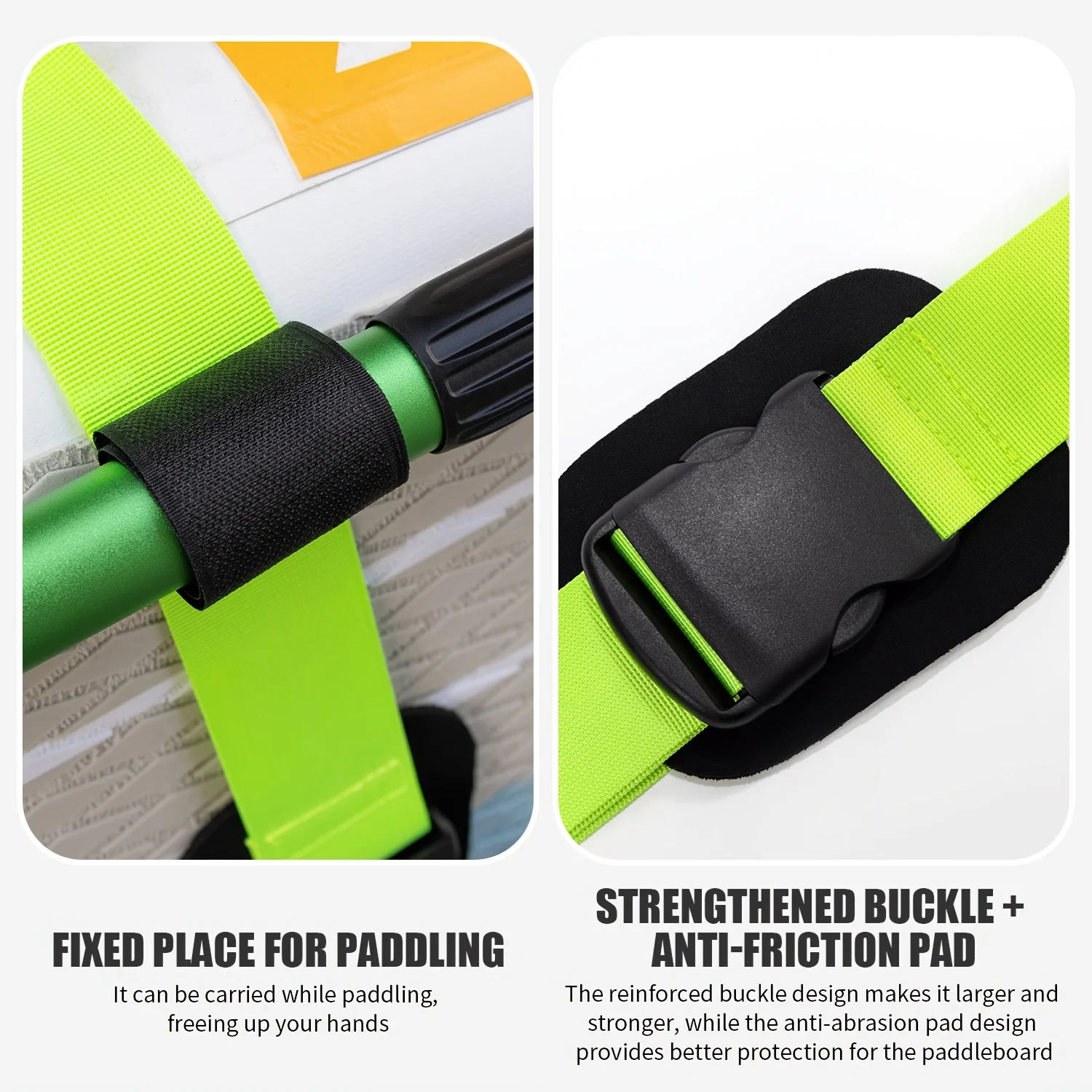 KOETSU عززت مشبك سوب حمل حزام النايلون نمط حزام مكافحة ارتداء الكتف وسادة مجداف تحديد حامل الشريط السحري