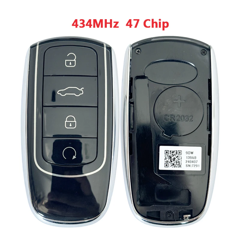 Original Factory Smart Card Car Remote Control Key For Chery Tiggo 6 7 8 Plus Pro 4 Button 433MHz ID47 4A Chip