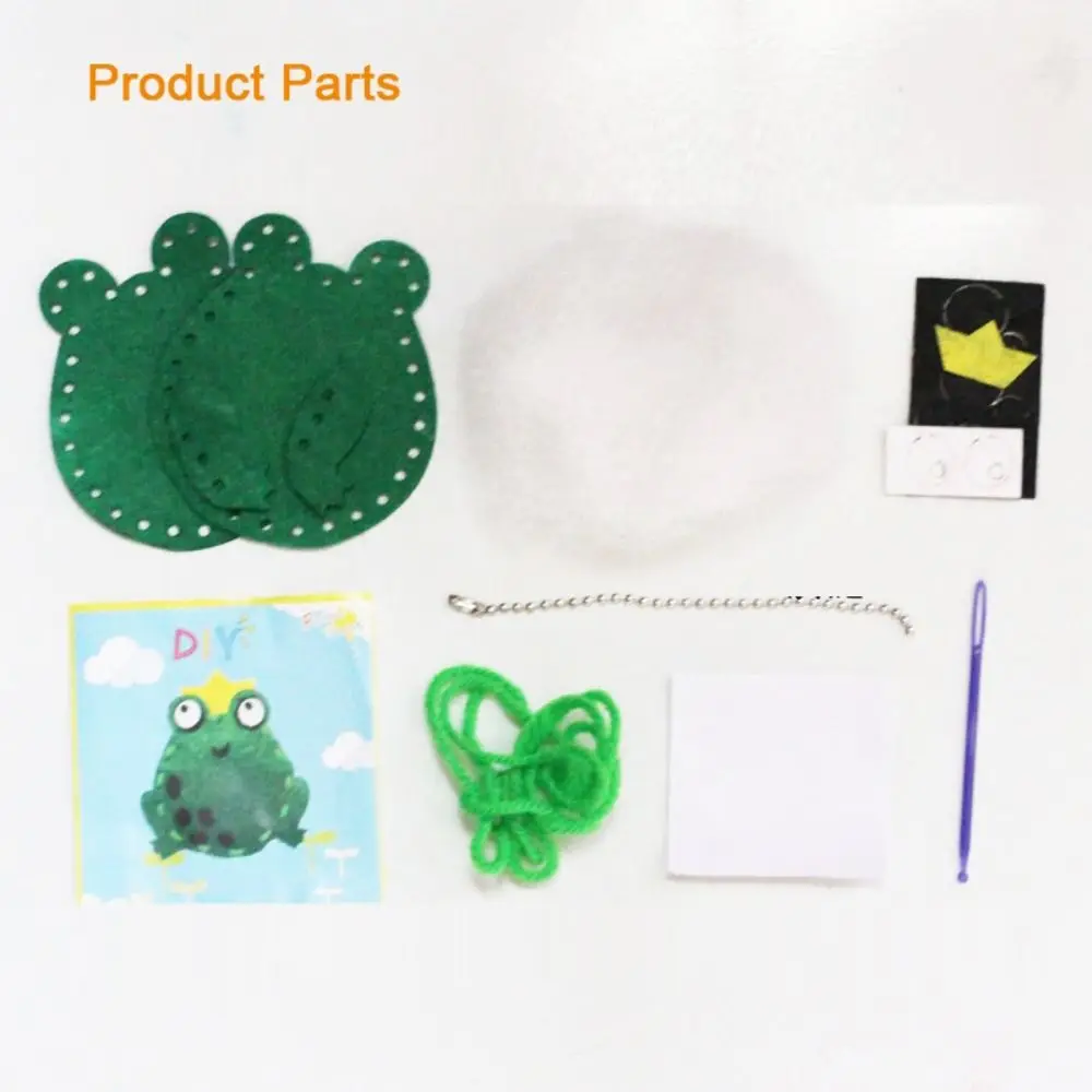 سلسلة مفاتيح كرتونية إبداعية غير منسوجة ، قلادة حيوانات يدوية الصنع لطيفة ، هدية زينة معلقة ، حقيبة مدرسية