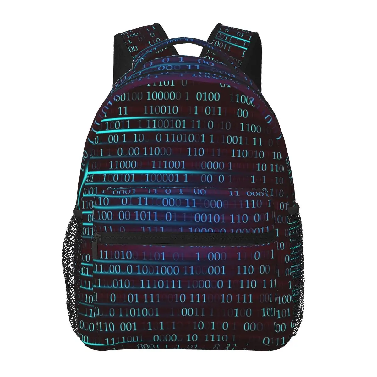 Binary Computer Code. Backpacks Boys Girls Bookbag Students School Bags Cartoon Kids Rucksack Shoulder Bag Large Capacity