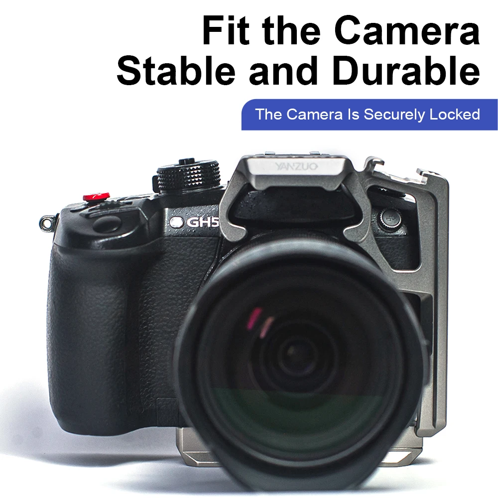 YANZUO Camera Expansion Metal Protective Frame for LUMIX GH5 Camera Rabbit Cage Gh5 Stabilizer for Horizontal Vertical Shooting
