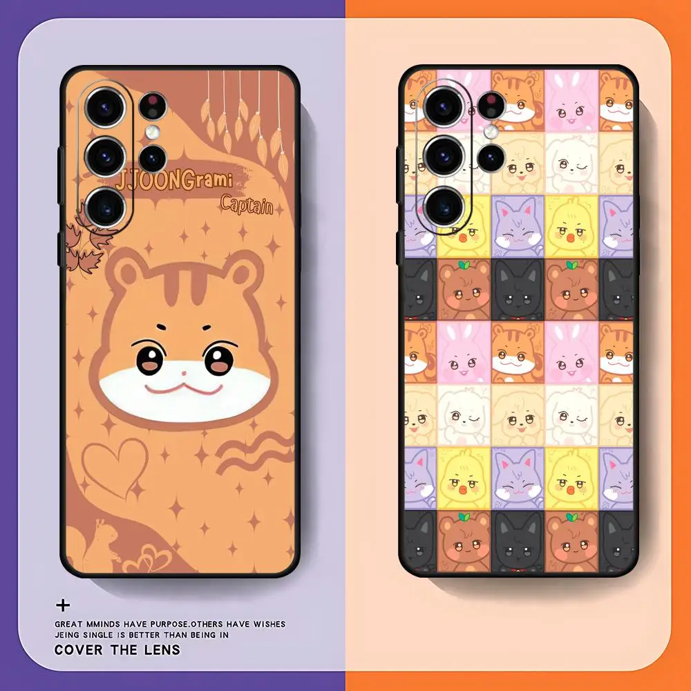 ATEEZ Phone Case For Samsung Galaxy S26 S25 S24 S23 S22 S21 S20 Plus Ultra Limited Soft Black
