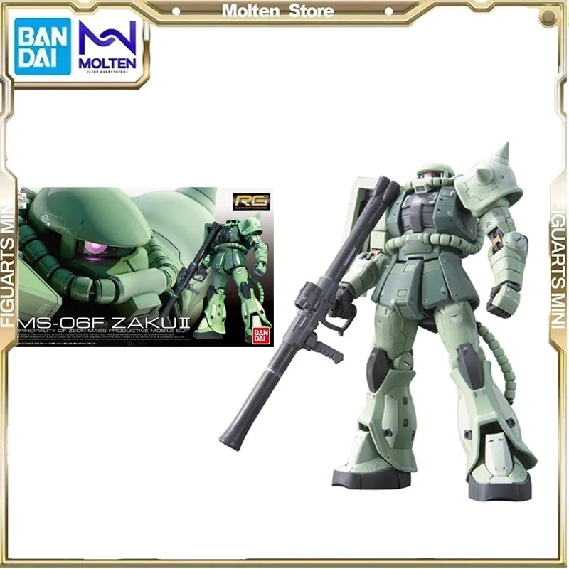 

Оригинальная сборная модель BANDAI GUNDAM RG04 MS-06F Zaku II, модели экшн-фигурок, детские игрушки, коллекционные украшения