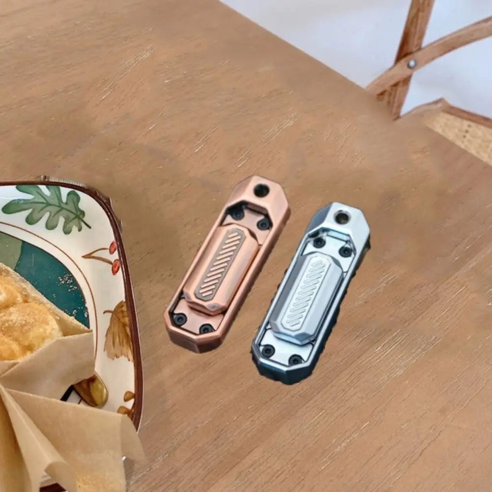 Interessant Push Slider Fidget Spinner Fidget 2 en 1 doigt jouet en alliage métallique main Spinner bureau jouets de bureau