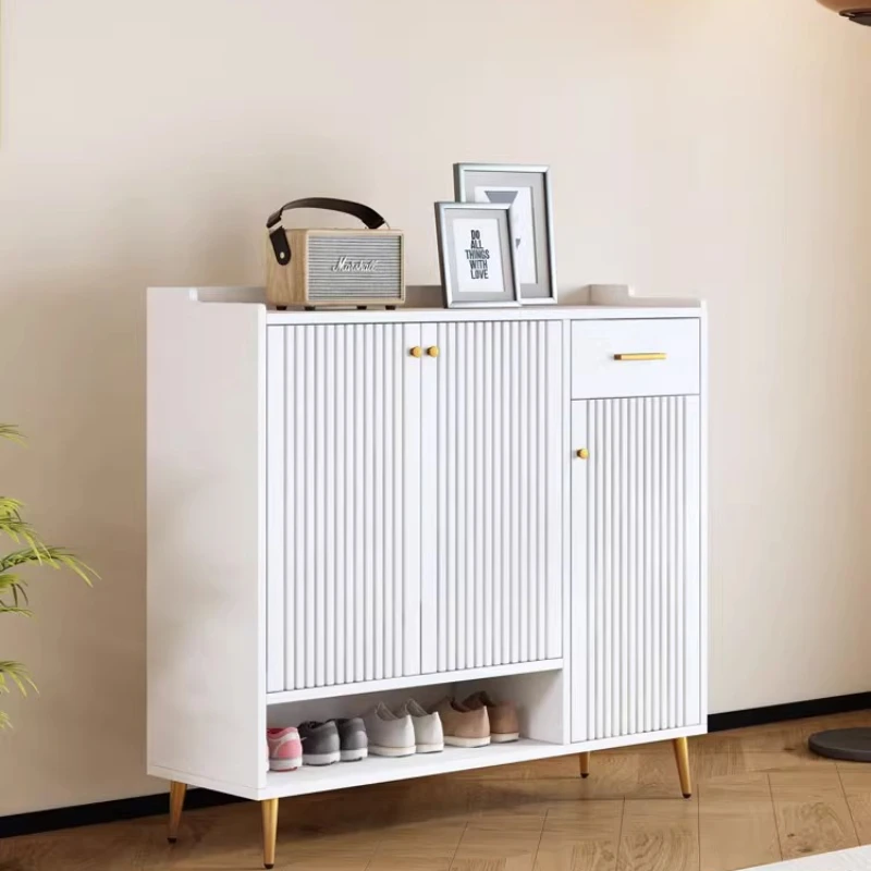 خزائن غرفة المعيشة الفاخرة المريحة عرض الخشب تخزين طويل القامة خزائن غرفة المعيشة خزانة تخزين خزانة جانبية أثاث المنزل #5