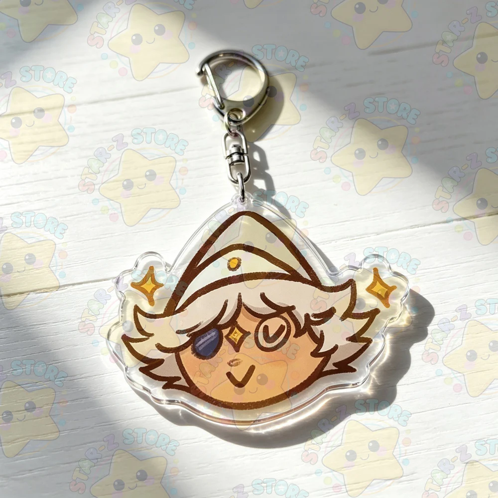 Cute Cartoon Witch Hat Atelier Olruggio Qifrey Keychains Jewelry Manga Game Fans Gifts view 2