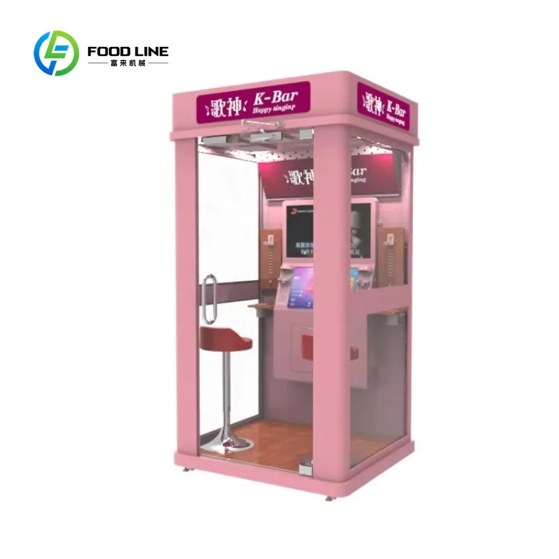 Customized New Arrival Shopping Mall Jukebox Karaoke Machine Coin Operated Ktv Booth