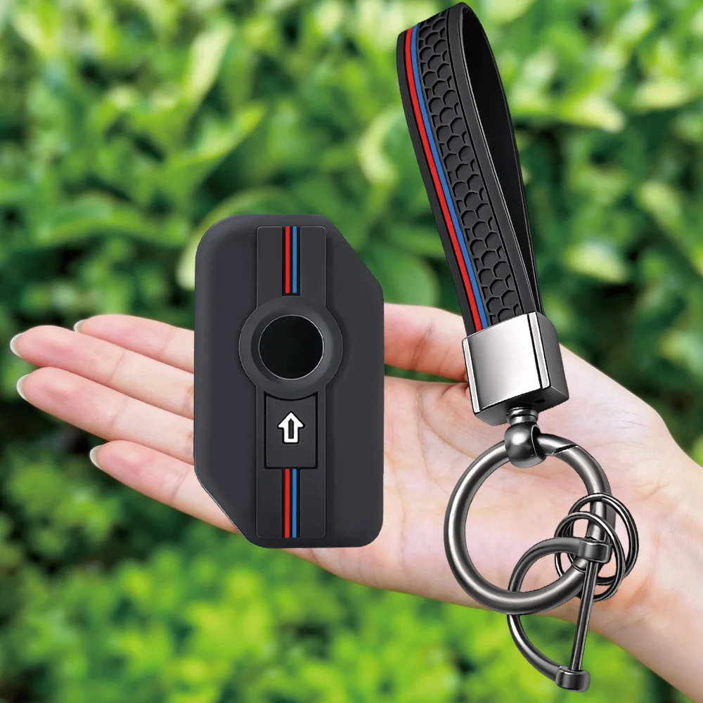Keychain Ring Shell Case Cover Holder For BMW K 1600 B GT GTL R 1250 GS Adventure S1000 R XR 2021 2022 Silicone Remote Key Fob