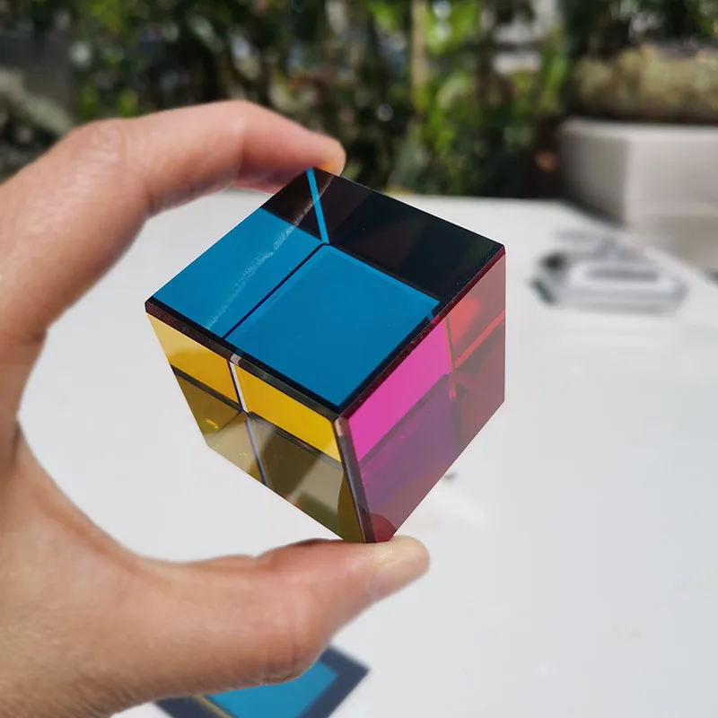 

1 шт., Хрустальный волшебный шестигранный призматический куб, украшения «Ловец Солнца», украшение для дома, Ловец Солнца, цветные оптические поделки для фотосъемки