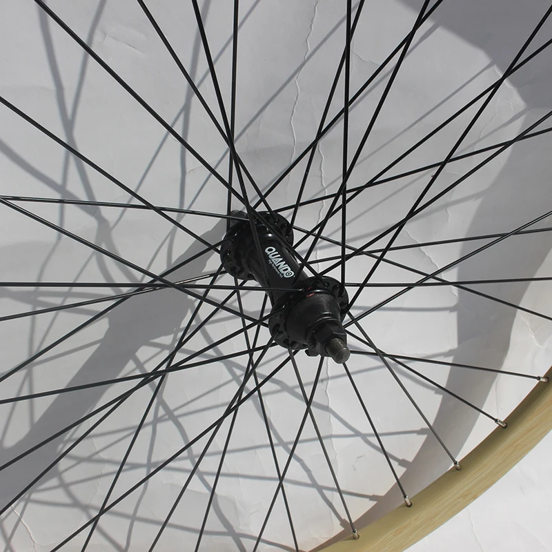 Naturefly الفاصلة الخيزران الطريق عجلة دراجة العجلات 700C دورة دراجة الحافات المسار سباق