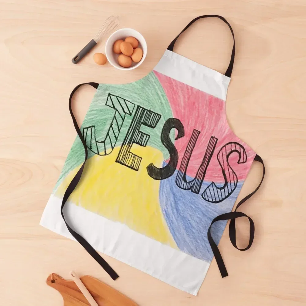 

JESUS Apron Kitchen Apras For Women Chef Uniform Apron