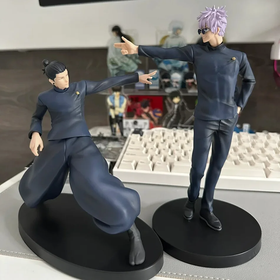 Figura de Anime Jujutsu Kaisen de 19 cm, Estatua de Anime de Gojo Satoru, Figura de Acción de PVC, Modelo Coleccionable, Juguete, Muñeco Decorativo para Niños