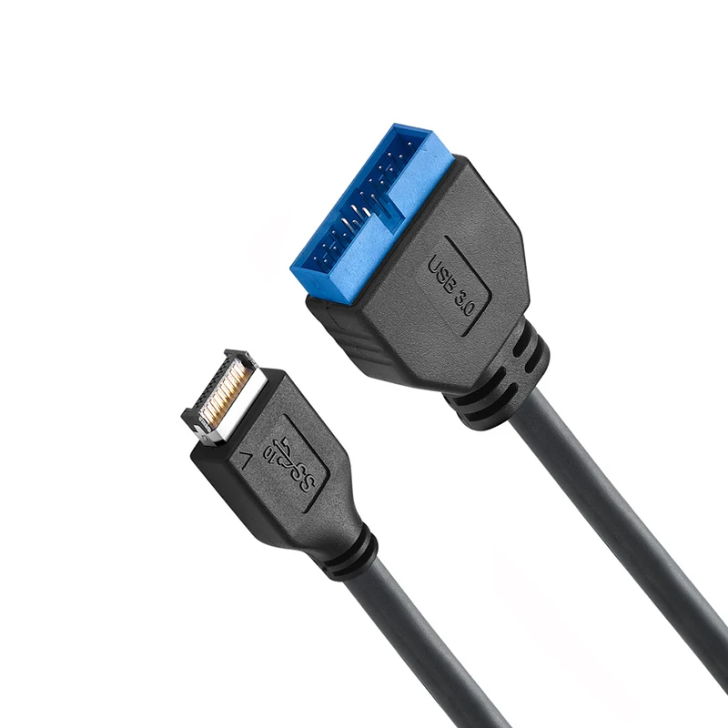 USB 3.0 20 PIN 19Pin IDC Femal Plug to USB3.0 Type E Male Plug Convert Cable Motherboard Connector Type C USB C Extend Adapter