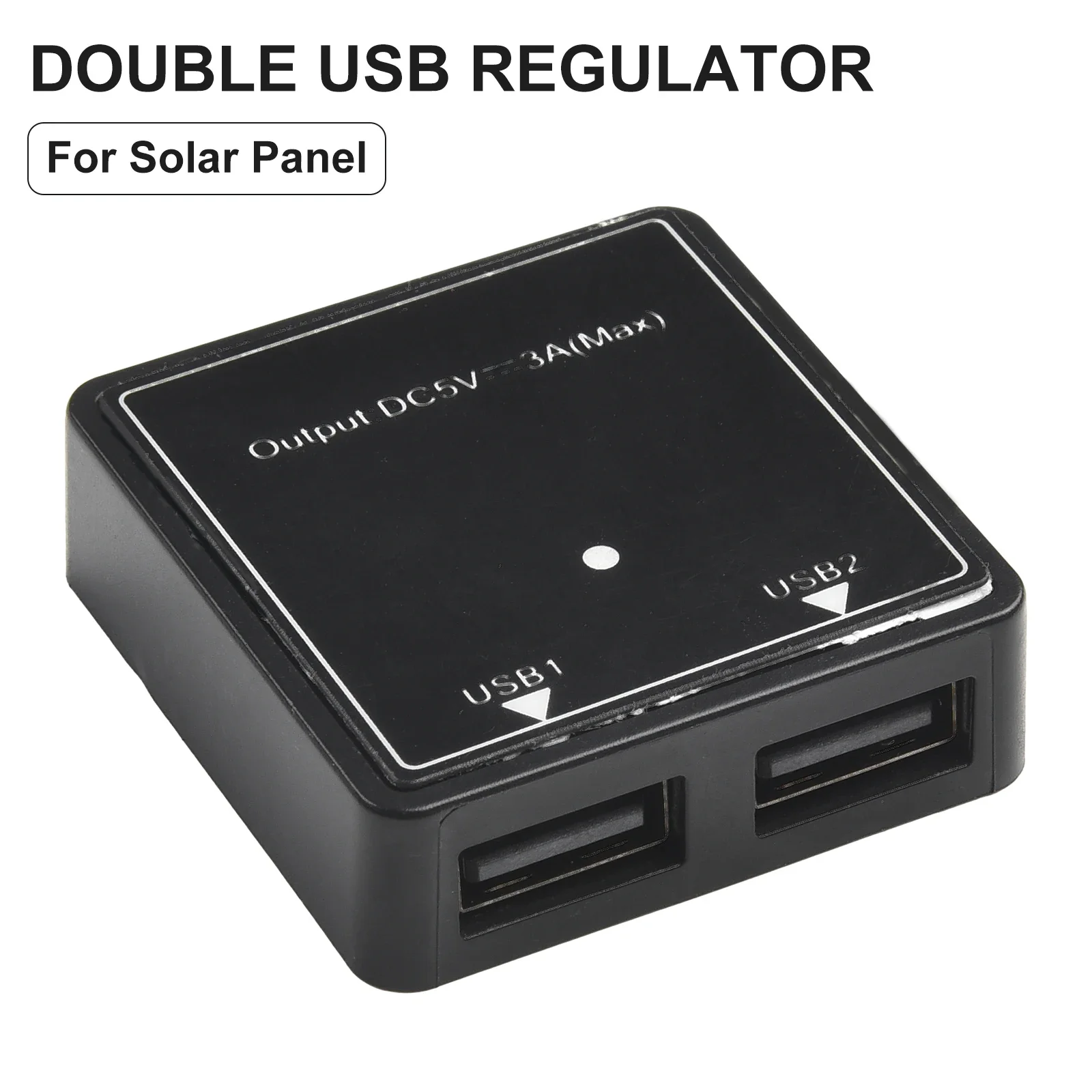 

1Pc Double USB Regulator 5V~20V 5V 3A Double USB Solar Panel Regulator Controller Power Charger Folding Bag Charger Kit