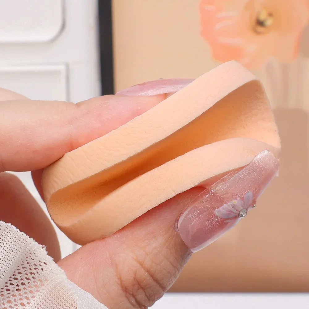 12-120 pçs forma redonda esponja em pó puff molhado seco dupla utilização cor da pele bb creme fundação cosméticos puff rosto beleza maquiagem ferramentas