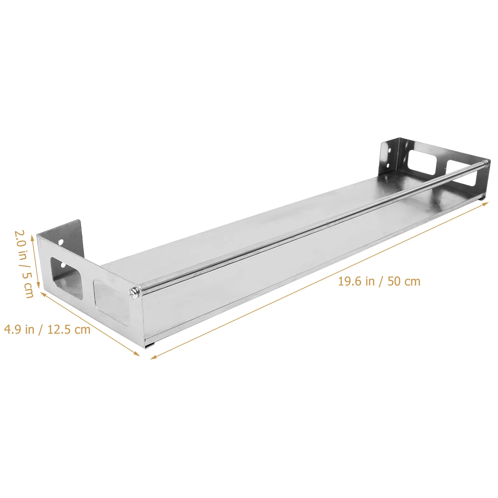 

Wall Mounted Spice Rack Stainless Steel Saving Kitchen Pantry Storage Shelf Wall Organizer Spices Organizer