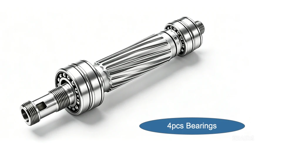 G-Penny 220V/380V 4,5KW CNC Wassergekühlter Spindelmotor Bullet-Typ ER20 100mm 24000rpm 400Hz Holzbearbeitungs-Frässpindel – Detail 5