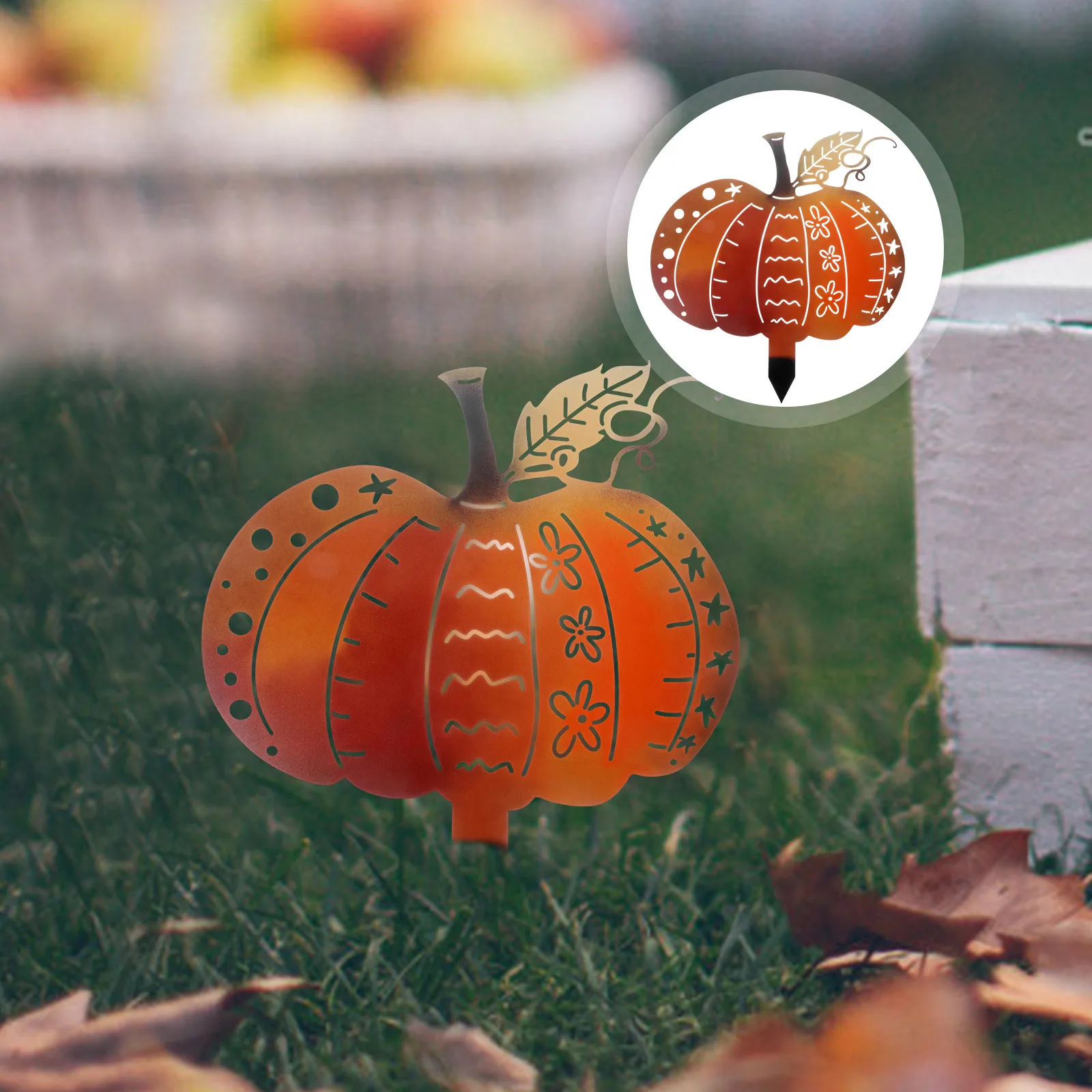 

Pumpkin Garden Yard Stake Halloween Decoration Outdoor Sign For Lawn Party Decorations Halloween Yard Sign Garden Stakes